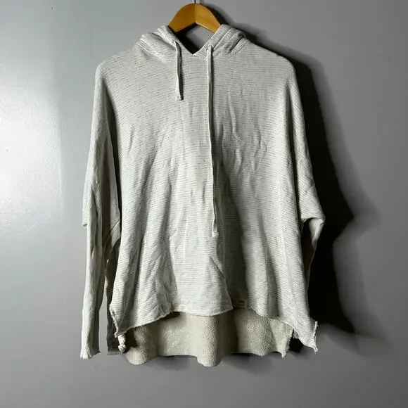 Frank &‎ Eileen Tee Lab Kane Hoodie Women’s XS Stripes White Casual Lightweight - Picture 2 of 9